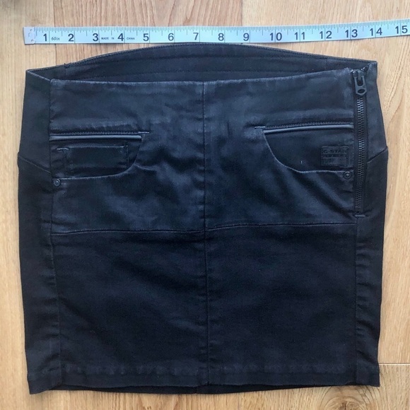 Black mini skirt by G-Star size 28 - Picture 4 of 7